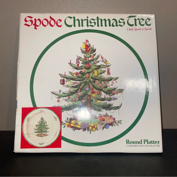 Spode Christmas Tree 12in Round Platter - Picture 3 of 5
